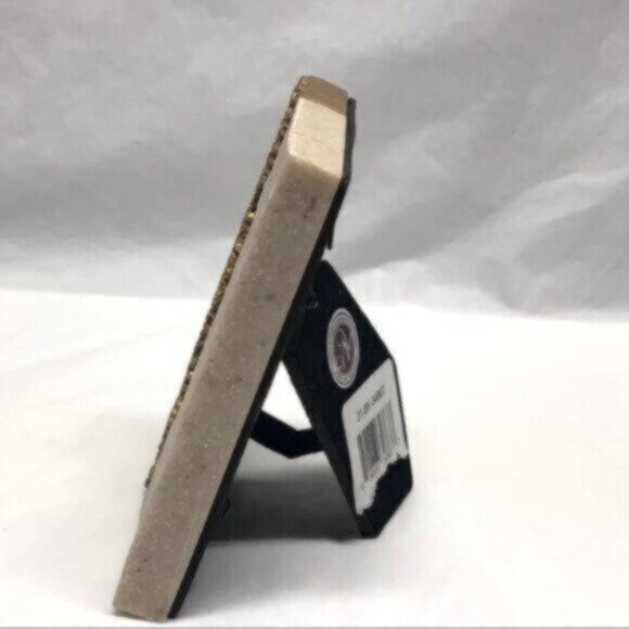 NWT Mini Picture Frame Resin with Gold Beads 2X3 - Picture 4 of 5